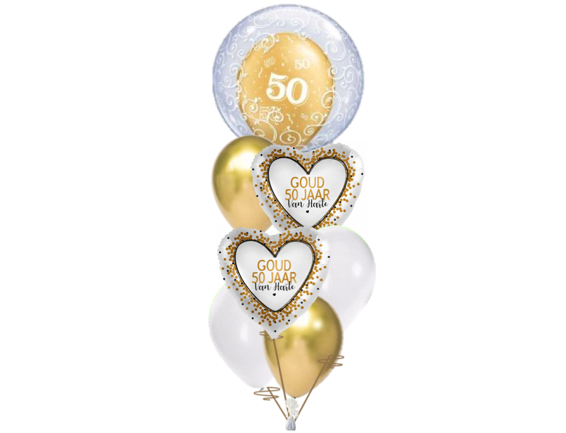 Ballonboeket 50 Jarig Huwelijk - Post